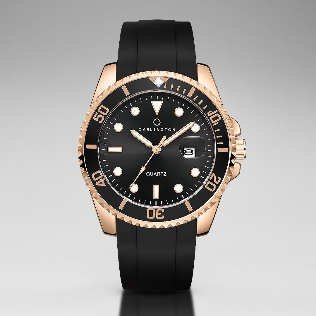 Carlington Meridian Series Analog Men Wrist Watches with Premium PU Belt Strap & Date Display | Fashion Watches for Gents | CT - 4030