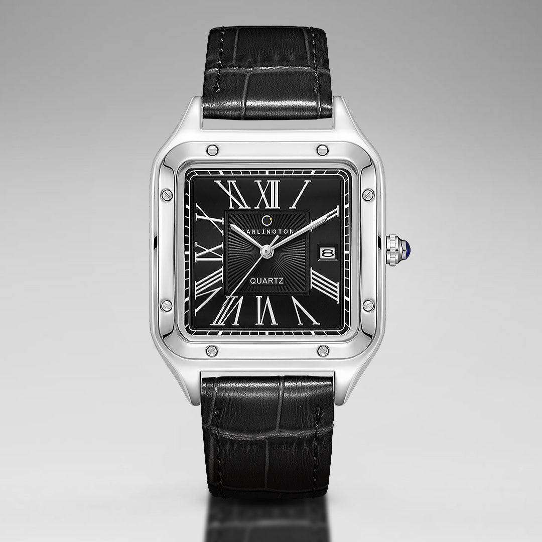Carlington Meridian Series Analog Men Wrist Watches with Premium Leather Belt Strap | Premium Fashion Watches for Gents | CT - 4050