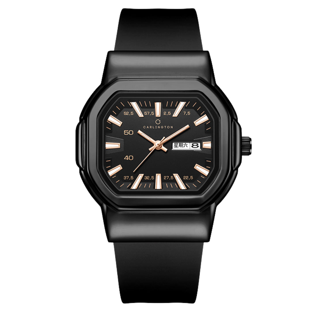 Carlington ASTRO 055 Premium Black – Premium Men's Chronograph-Style Analog Quartz Watch