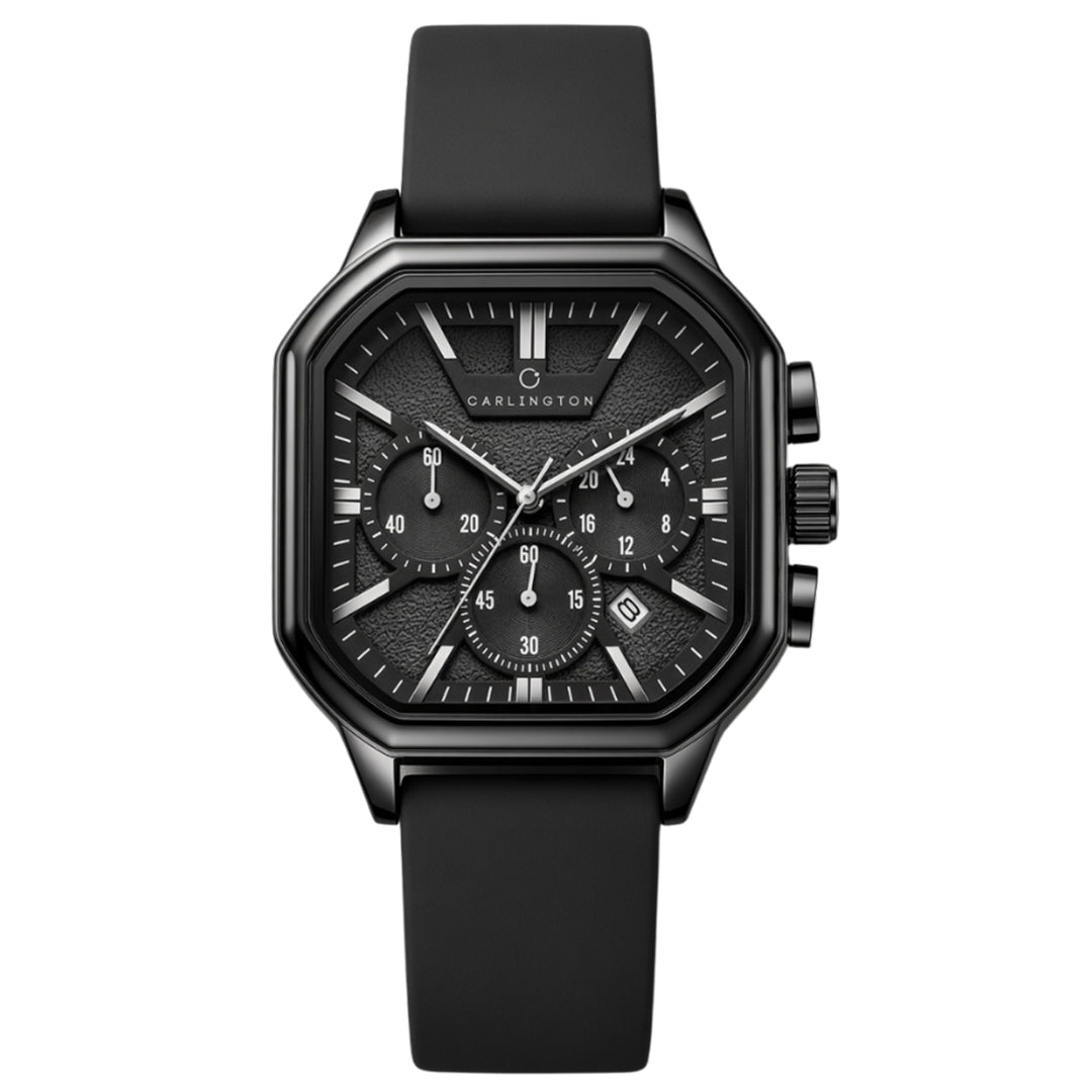 Carlington ASTRO 053 Premium Black – Premium Men's Chronograph-Style Analog Quartz Watch