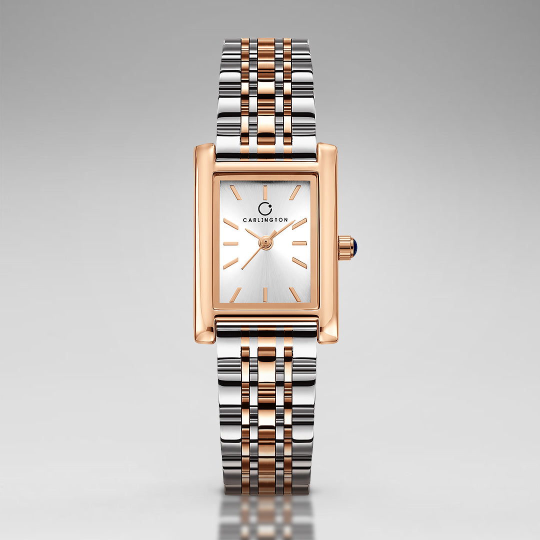 Carlington Diva Series Analog Women Wrist Watches with Stainless Steel Chain Strap | Premium Fashion Watches for Ladies | CT - 108