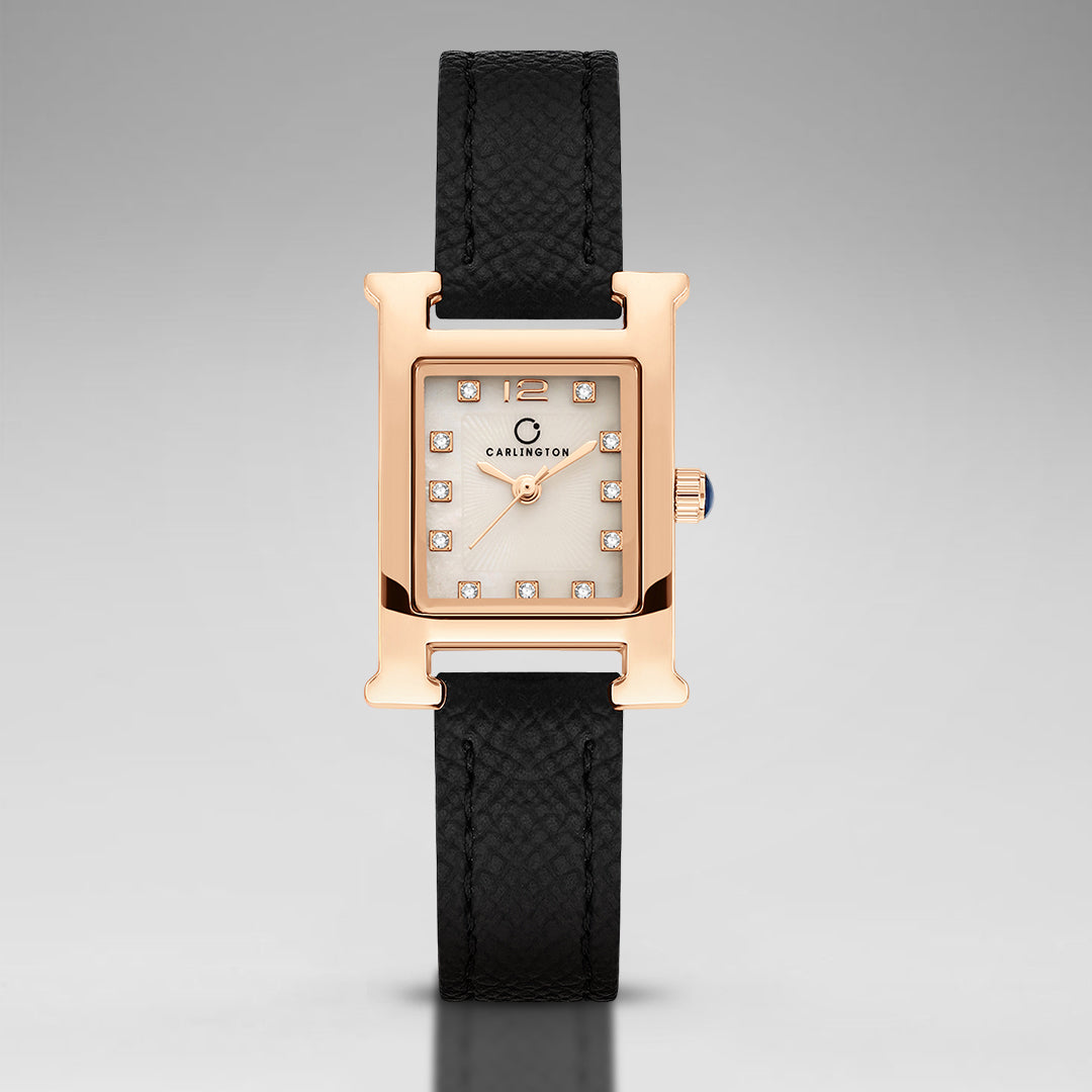 Carlington Aura Series Analog Women Wrist Watches with Premium Leather Belt Strap | Premium Fashion Watches for Ladies | CT - 203