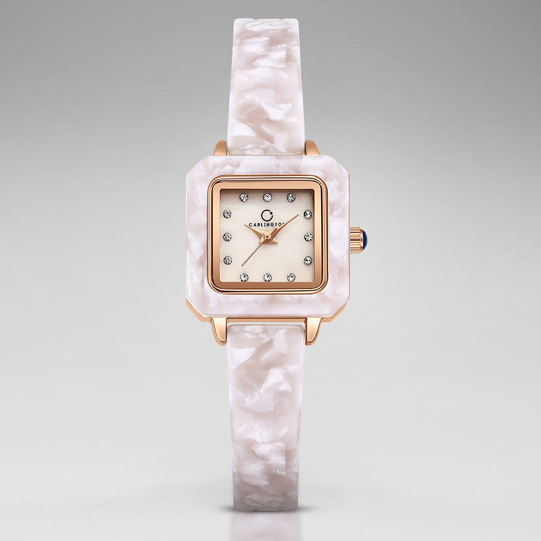 Carlington Diva Series Analog Women Wrist Watches with Stainless Steel Chain Strap | Premium Fashion Watches for Ladies | CT - 121