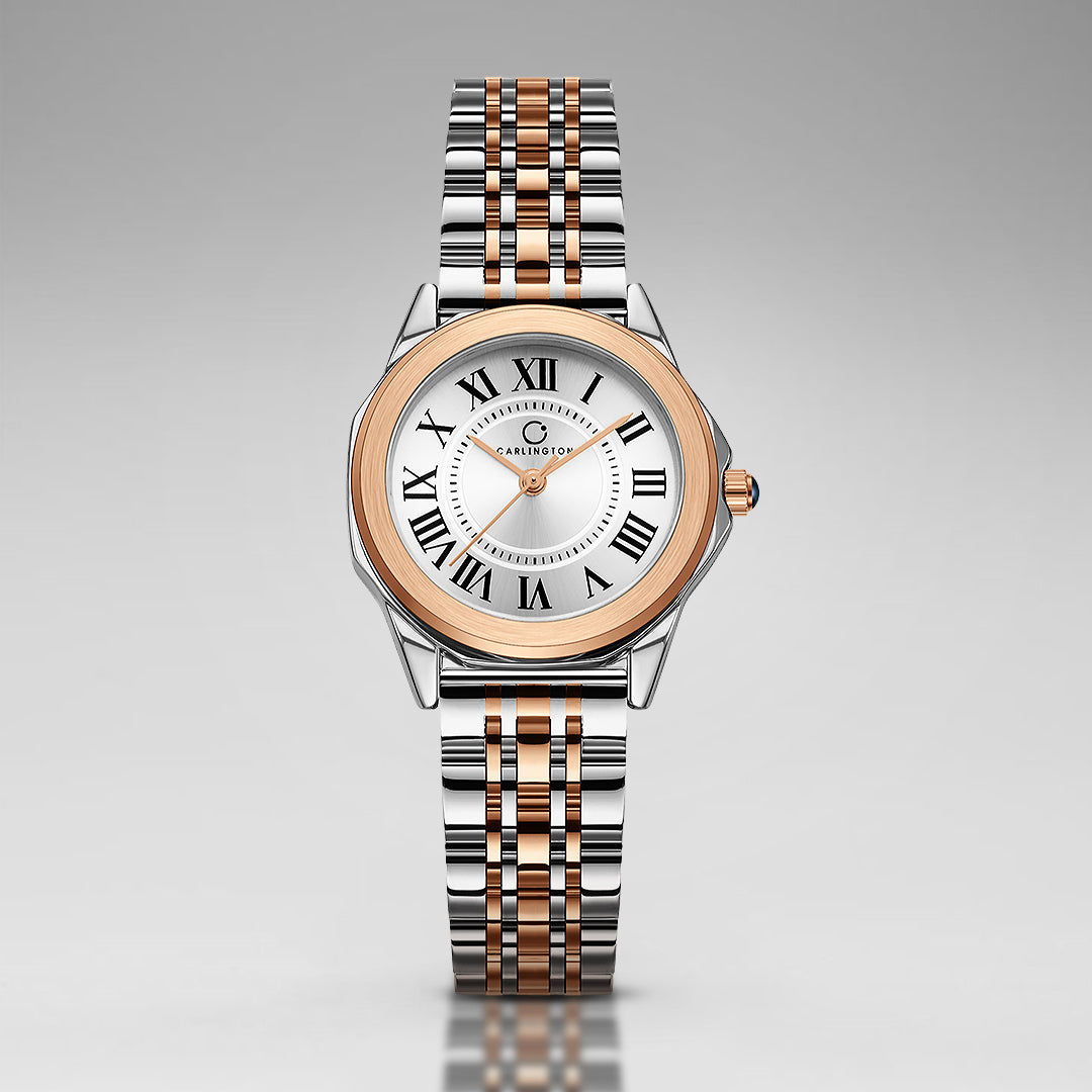 Carlington Diva Series Analog Women Wrist Watches with Stainless Steel Chain Strap | Premium Fashion Watches for Ladies | CT - 104