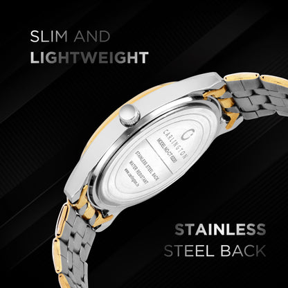 Carlington Men Stainless Steel Watch-CT6220 Silver