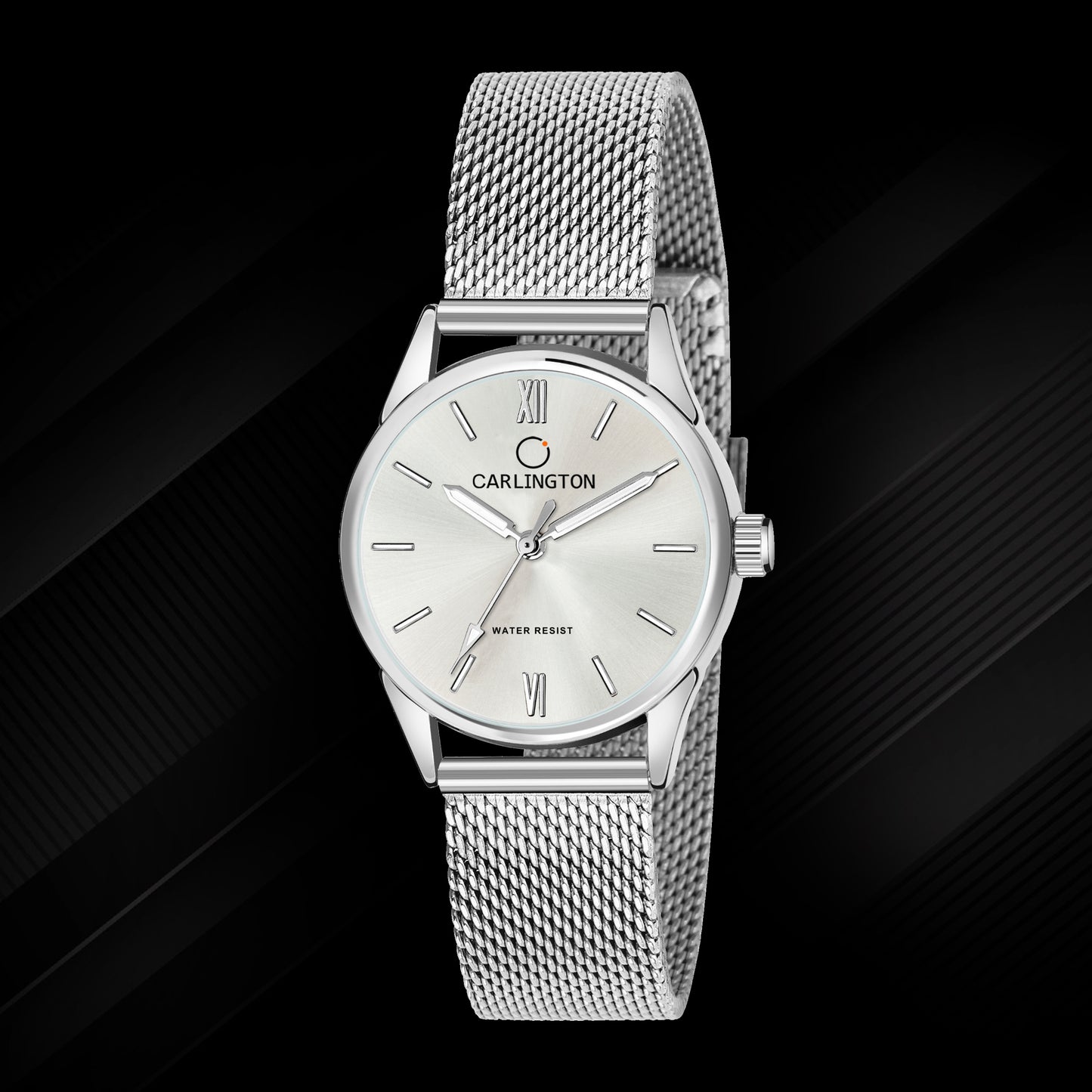 Carlington Elite Ladies Self Adjustable Mesh Strap Water Resistant Analog Watch - For Women CT2008