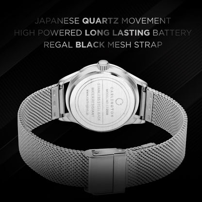Carlington Elite Ladies Self Adjustable Mesh Strap Water Resistant Analog Watch - For Women CT2008