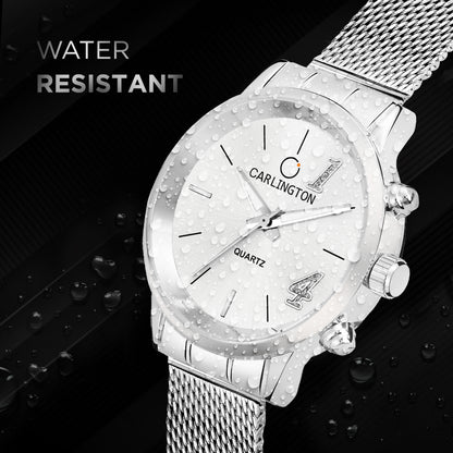Carlington Elite Ladies Self Adjustable Mesh Strap Water Resistant Analog Watch - For Women CT2012
