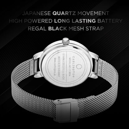 Carlington Elite Ladies Self Adjustable Mesh Strap Water Resistant Analog Watch - For Women CT2014