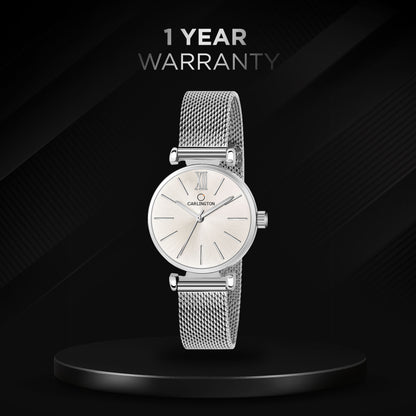 Carlington Elite Ladies Self Adjustable Mesh Strap Water Resistant Analog Watch - For Women CT2016