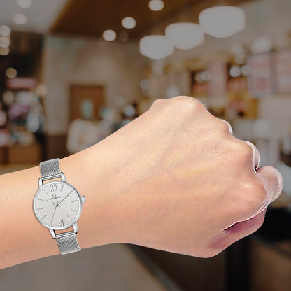 Carlington Elite Ladies Self Adjustable Mesh Strap Water Resistant Analog Watch - For Women CT2018
