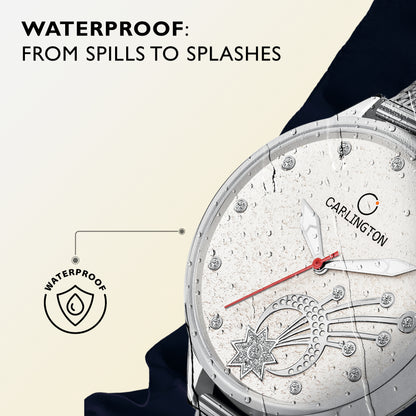 Carlington Elite Ladies Self Adjustable Mesh Strap Water Resistant Analog Watch - For Women CT2020