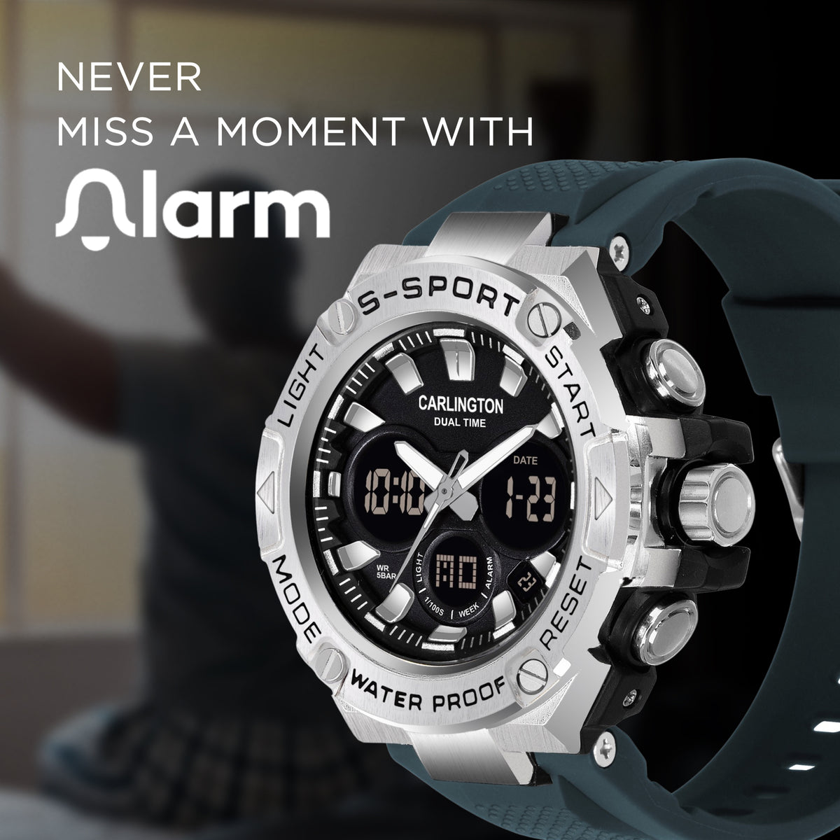 Precision Meets Style: Carlington Edurance Series Backlit Dual Timezone ...