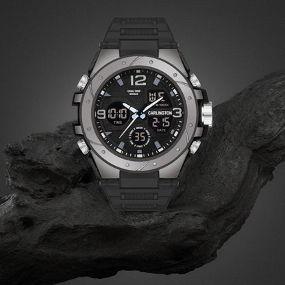 Carlington Aanlog-Digital Watch - 9105 Black